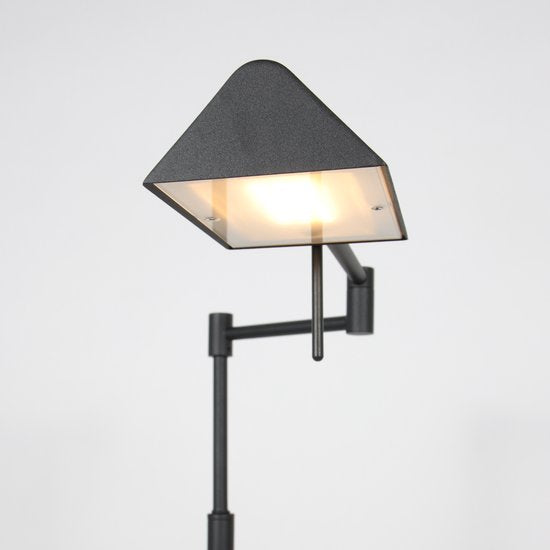 Mexlite - vloerlamp - GlowGo - zwart - metaal - leeslamp - LED - 4603ZW