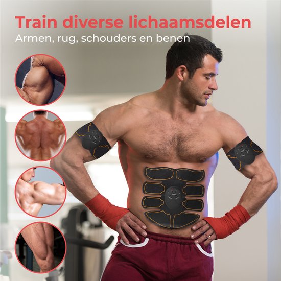 Nuvance - Buikspiertrainers Elektrisch - EMS Trainer - Ab Trainer - Buiktrainer - Sixpack Trainer - EMS Spierstimulator