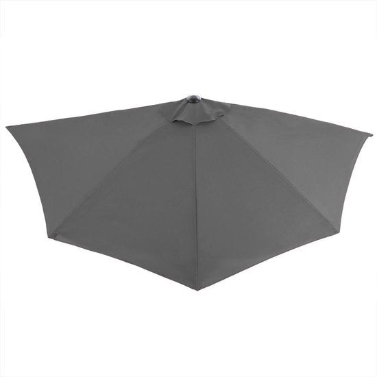 Balkon parasol - Half rond model - Antraciet
