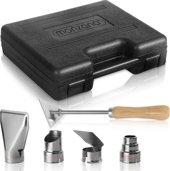 Monzana Heteluchtpistool 2000 W - Incl. Koffer & 4 Mondstukken