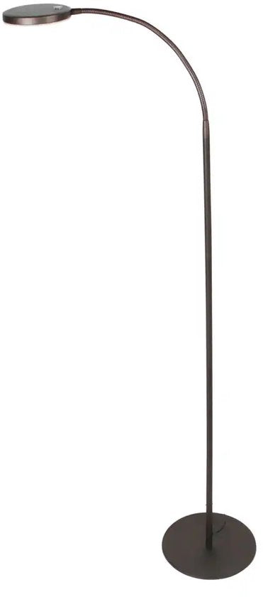 Vloerlamp Platu 3351CA - Dimbaar met instelbare lichtkleur, bruin kunststof en metaal, trendy design, Mexlite, perfect voor binnengebruik