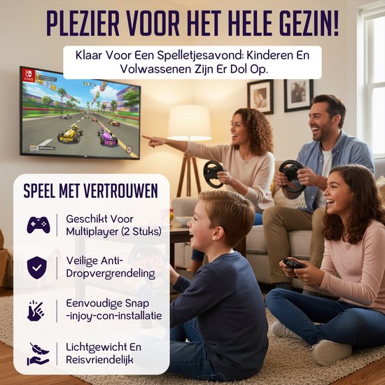 Controlla - Accessoires geschikt voor Nintendo Switch 2 - Joy Con grip set voor Nintendo Switch 2 - Controller en stuurwiel