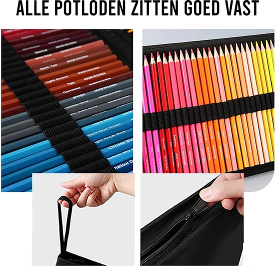 CreaTime - 120 Stuks Professionele Kleurpotloden Voor Volwassenen en Kinderen - Potloden Set