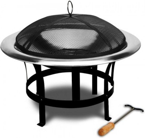 Gardebruk Vuurschaal XL - Ø 75cm Pook Vonkrooster - Edelstaal