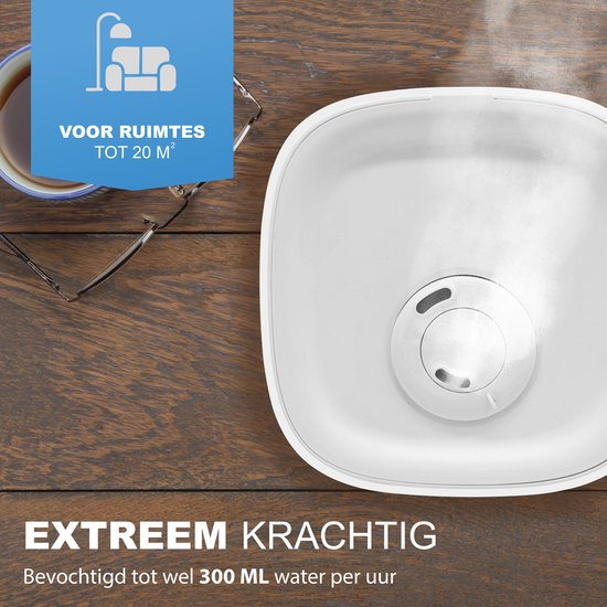 Aironex Luchtbevochtiger 3.8 Liter - Topfill - Aroma - Luchtbevochtigers - Humidifier - Geschikt voor Woonkamer, Kantoor, Babykamer, Slaapkamer