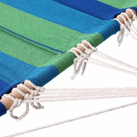 Detex Hangmat Incl. Metalen Frame - Veerkrachtig Robuust - Groen