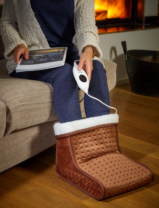 MONZANA Voetenwarmer - Elektrisch 6 Temperatuurstanden Timer - Bruin