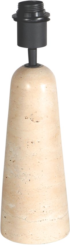 Anne Lighting - tafellamp - Travino - crème - steen - Ø 10cm - E27 - 4401CR
