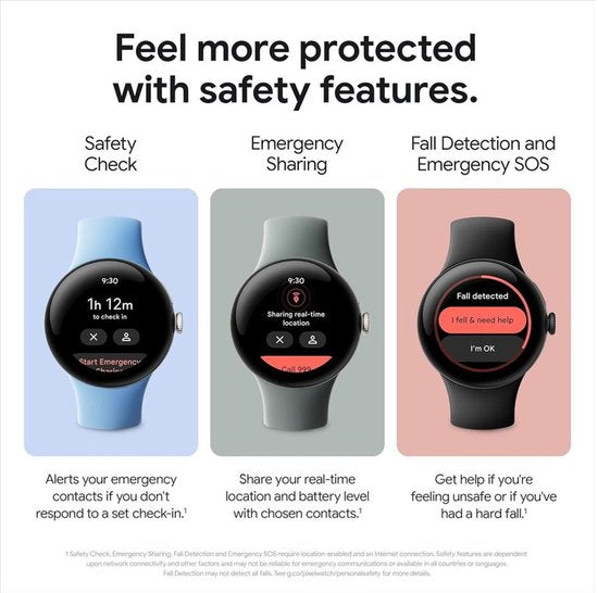 Google Pixel Watch 2 – Zilverkleurige kast – Blauw sportbandje – GPS – 5ATM – Fitbit functies – 24u batterij – AMOLED scherm