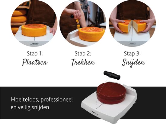 BOSKA Cheese Commander PRO+ - Kaassnijmachine - Professionele snijmachine voor Zachte Kaas - Counter tool - 320x400x125 mm