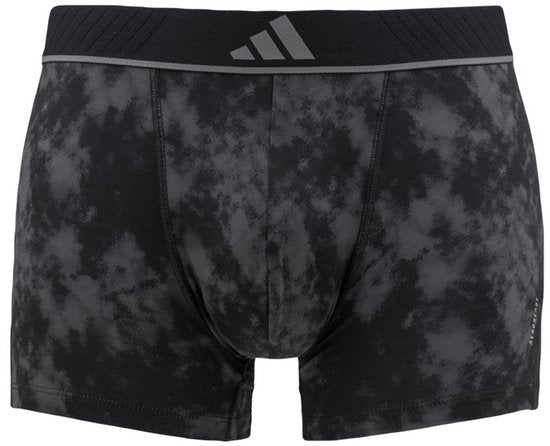 adidas Active Flex 3-Pack Microfiber Boxers - Heren - Sportondergoed - Stretch - Vochtregulerend - Zwart/Grijs - Maat XL