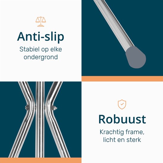 Alyze Wandelstok met zitje - Driepoot - Wandelstokken - Opvouwbaar