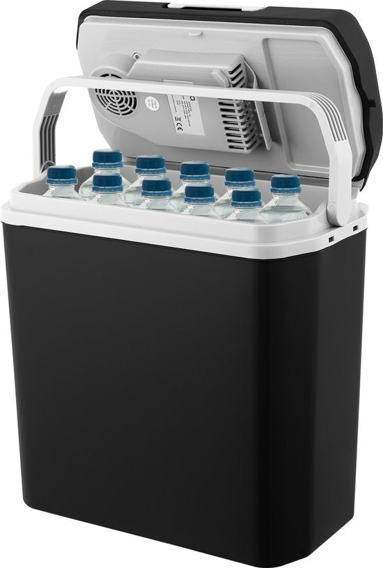 MOA Koelbox Elektrisch 12v 230 volt - 22L - Frigobox - Camping Koelkast - Auto en Camping - Koelen en Verwarmen - Zwart