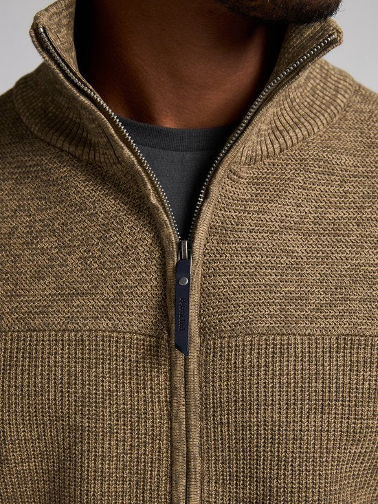 Petrol Industries - Heren Gebreid Vest Bristol - Bruin - Maat XXXL