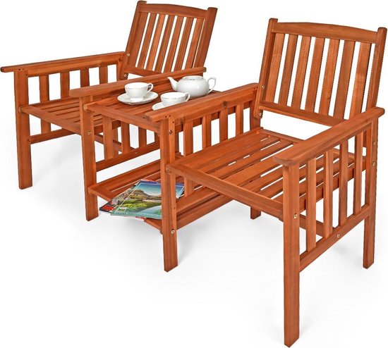 Casaria 2-Zits Tuinbank – FSC®-Gecertificeerd Acaciahout – 164 cm