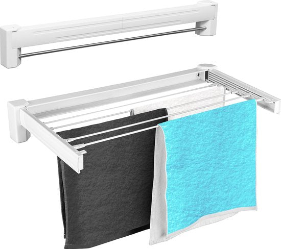 Vonia Wanddroogrek - Droogrek - Wasrek - Droogrek Muur - 4 m Drooglengte - 70 cm - Wit
