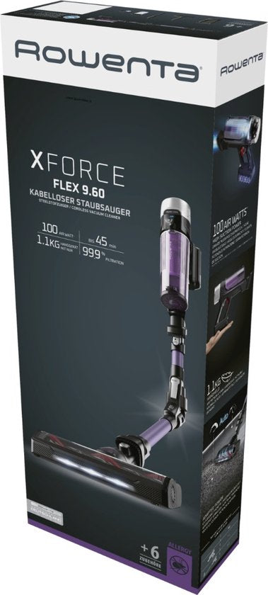 Rowenta X Force Flex 9.60 Steelstofzuiger Allergy