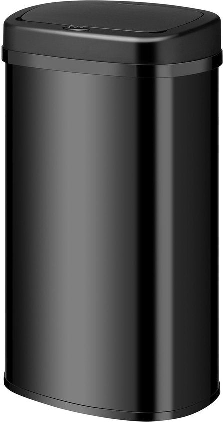 Juskys – Automatische Vuilnisbak Met Sensor – 60 Liter – 40 x 29 x 63 cm – Voorzien Van Bewegingssensor En Touchpanel – Voor Keuken En Kantoor – Zwart Gepoedercoat Staal