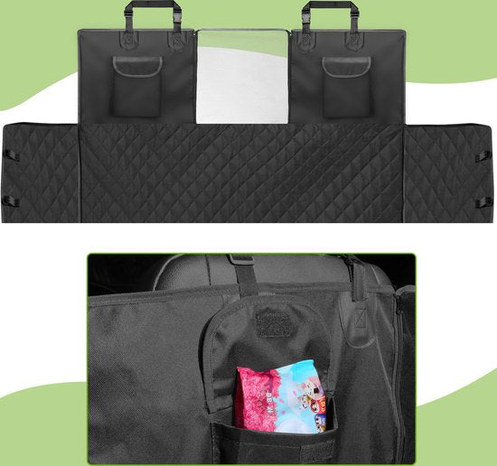 Kingsleeve Hondendeken voor Achterbank en Kofferbank - 147x137cm Zwart