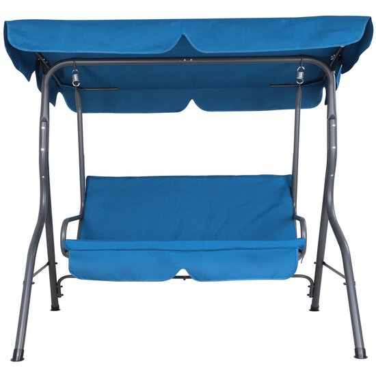 Casaria Hollywood Schommel – 2 Zits Weerbestendig 200kg – Blauw