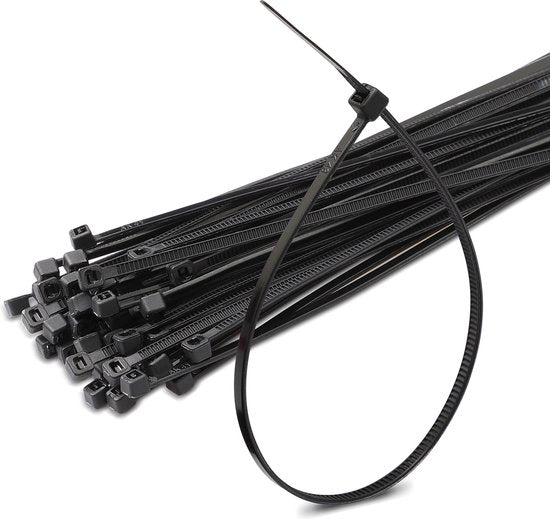 Detex Balkonscherm 1.4x10m – 50 Kabelbinders UV-Bestendig – Grijs Wit