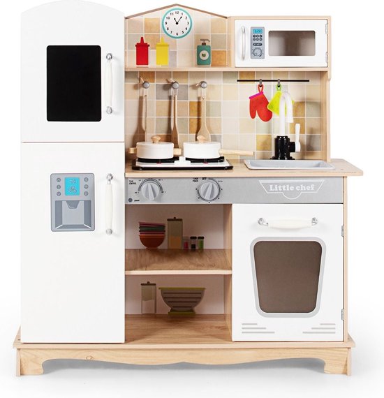 Coast Kinderspeelset - voor De Keuken - Speelgoed voor Namaakkoken - met Realistisch Licht en Geluid - Magnetron en Kraan