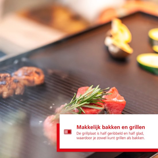 Solis 3 in 1 Tafelgrill 7911 Gourmetstel 10 Personen - Raclette Gourmet Set - Bakplaat Gourmetten - Zilver/Zwart
