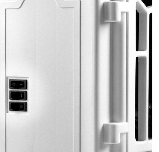 Monzana Elektrische Kachel – met LED Vlameffect - 2000W Wit