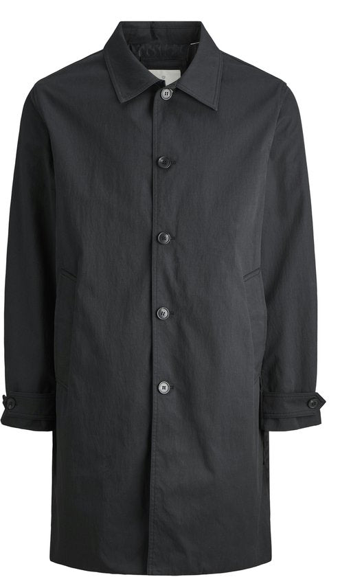 JACK&JONES - JPRCCMILES MAC COAT SN - Heren - Maat M - Gewatteerde jassen - Zwart