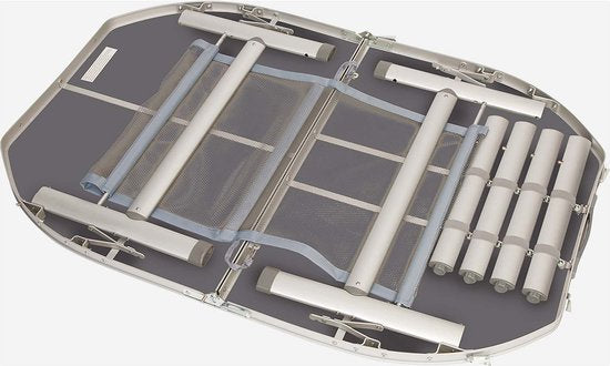 Bo-Camp - Tafel - Ovaal - Koffermodel - 120x80 cm
