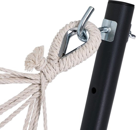 Detex Hangmat Incl. Metalen Frame - Veerkrachtig Robuust - Blauw