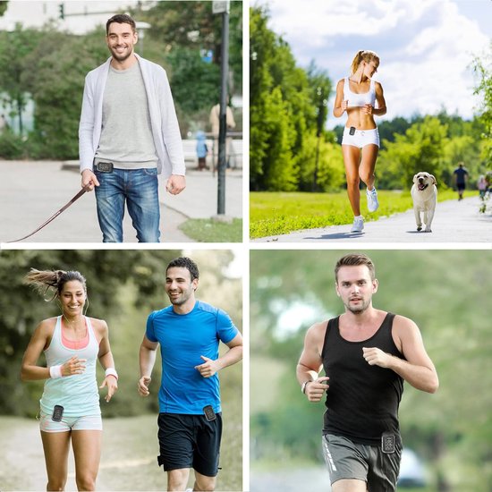 Proskill Stappenteller met Clip - Eenvoudige activity tracker - Broekzak -Geschikt voor dames, heren & kinderen - Wandelen & fitness