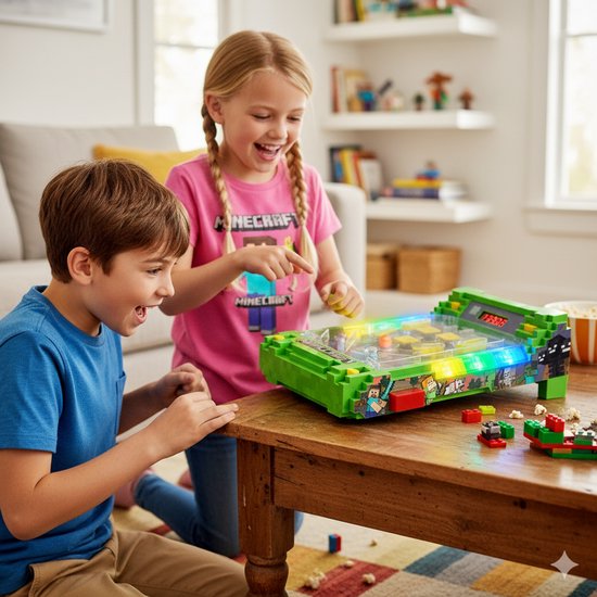 A Ambassador® Sonic Flipperkast - Arcade Pinball - Mini Flipperkast - Speelkast - Scoreteller - Tafelmodel - Volwassenen - Spelletjes voor Kinderen - Het grote speelgoedboek 2025