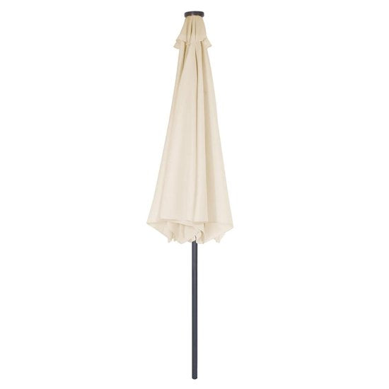 Kingsleeve Parasol - LED-verlichting 330 cm – Solar Beige