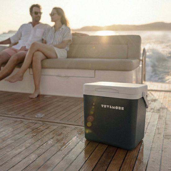 TRVLMORE Koelbox 7L - Frigobox - Inclusief Koelelement - Koelbox Klein - Antraciet