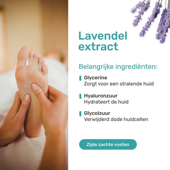 Soft & Silky Eeltsokken - 2 pack - Foot peel mask - Eeltverwijderaar voor voeten - Voet - Masker - Eelt - Vijl - Rasp - crème vervanger - Peeling - Lavendel -