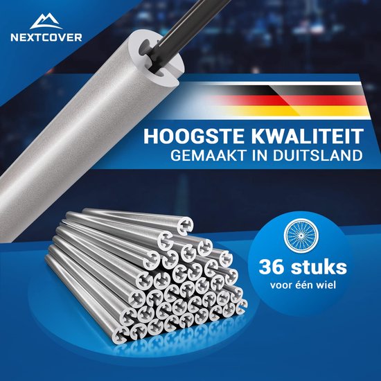 Nextcover® Spaakreflectoren Fiets 36 Stuks – Het Origineel – [3M Scotchlite] Maximale Zichtbaarheid I Spaakverlichting Fiets I Fietsreflectoren I Alternatief voor kattenogen fiets
