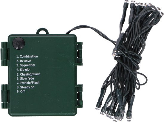 Grundig Kerstverlichting - 24 LED - 8 Standen - met Timer - 223 cm - Warm Wit