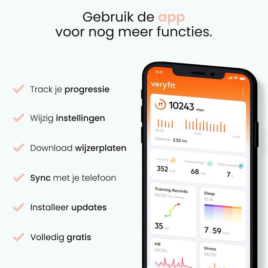 MAOO Amplify Smartwatch – Incl. Screenprotector – Hartslag, Bloeddruk & Bloedsaturatie – Slaapmonitor – Stappenteller – Afstandsmeting – Waterproof – Smartwatch Dames – iOS & Android – Roze