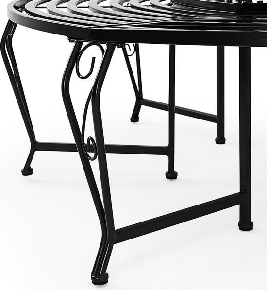 DUB Boombank - Tuinzetel - Zwart - Metaal - Ø160 cm