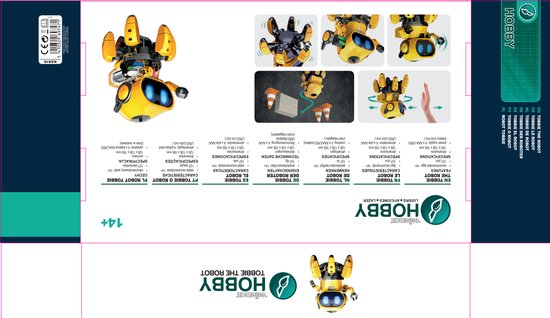 Velleman Robot Kit Tobbie 12,6 X 13,8 X 16,5 Cm 107-delig