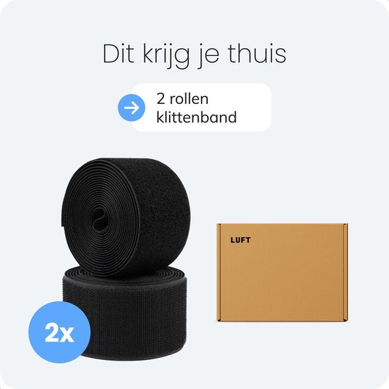 Luft Zelfklevende klittenband - 180x5cm - Tape - Naaibaar - Velcro - Klitterband