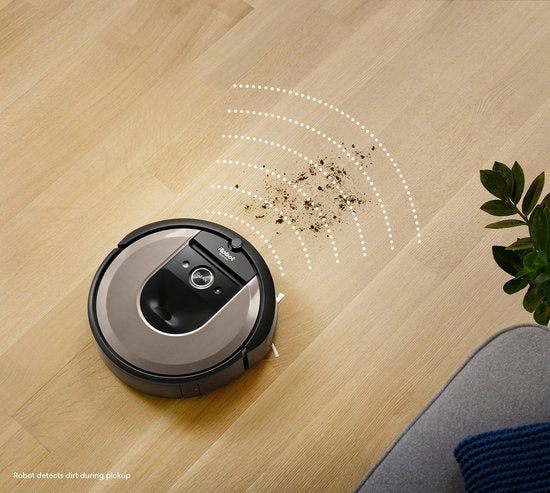 iRobot Roomba i6 Robotstofzuiger – Slimme Navigatie – Spraakbediening – Beige/Zwart