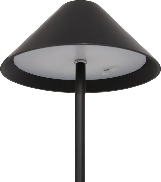Steinhauer tafellamp Ancilla - zwart - metaal - 15 cm - ingebouwde LED-module - 3353ZW