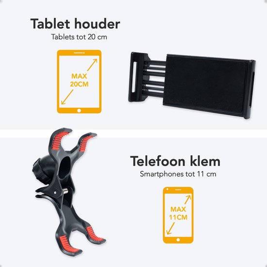 Studio Me telefoon houder - 75 cm - Zwart -
