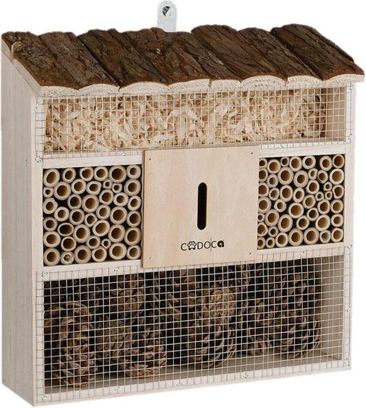 Cadoca Insectenhotel nestkastje 30,5x9,5x31cm