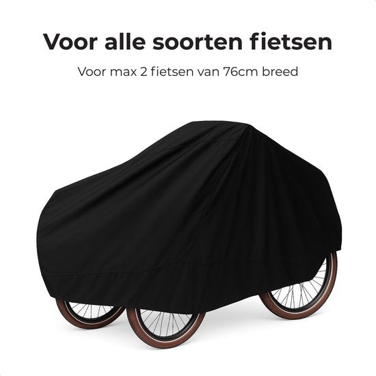 Bakfietshoes - 100% waterdicht - Bakfiets - Beschermhoes - Hoezen - Regenhoes - Cover - Zwart - Extra sterk - Luft