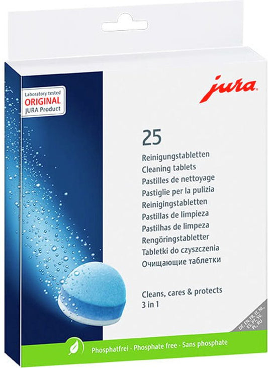 JURA 3-Fasen Reinigingstabletten - 25 stuks - Koffiemachinereiniger