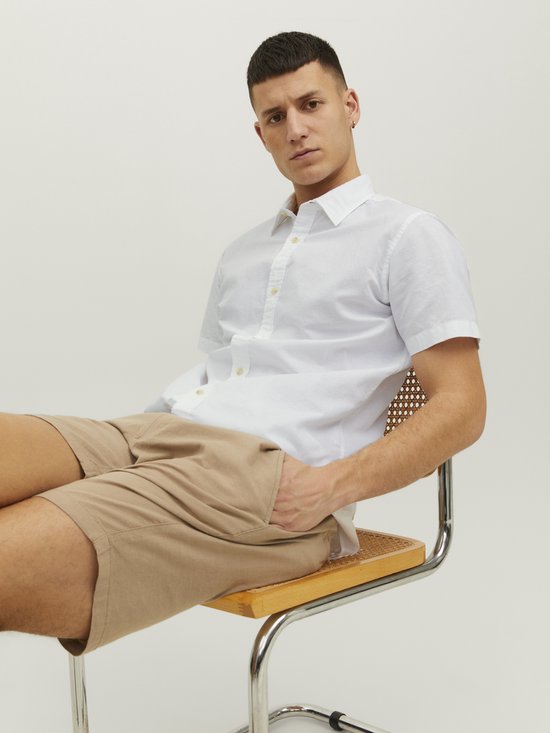 Jack & Jones Summer Shirt - Wit - Maat XL