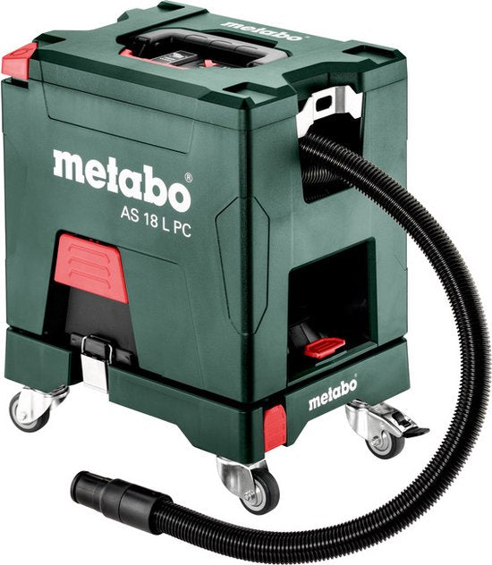 Metabo AS 18 L PC Li-Ion accu alleszuiger / bouwstofzuiger body - L-Klasse - 7,5L